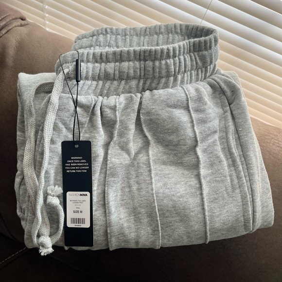 Fashion Nova Lounge Pant Gray - Picture 4 of 5